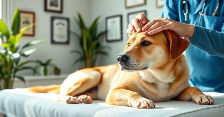 como fazer acupuntura em cachorro