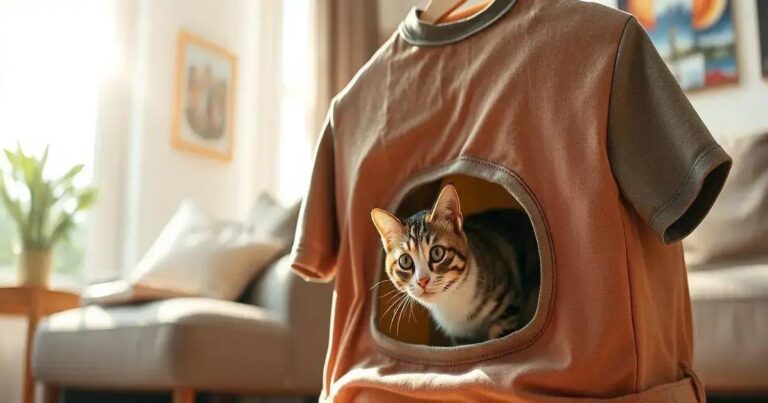 Como Fazer Casinha Para Gatos Com Camiseta