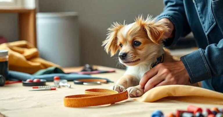 como fazer coleira cachorro personalizada