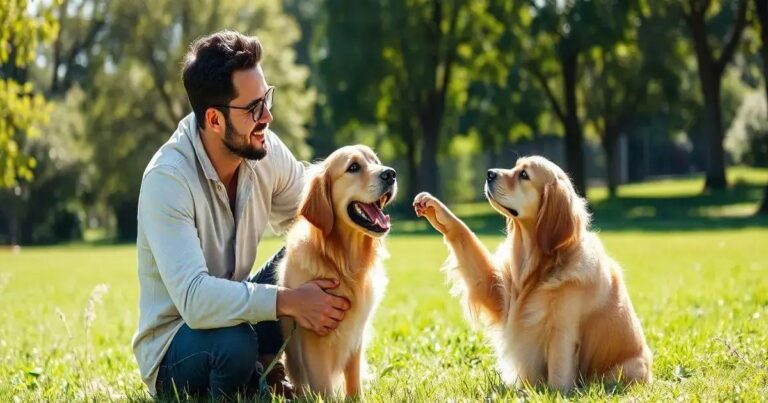 como fazer seu cachorro dar a pata