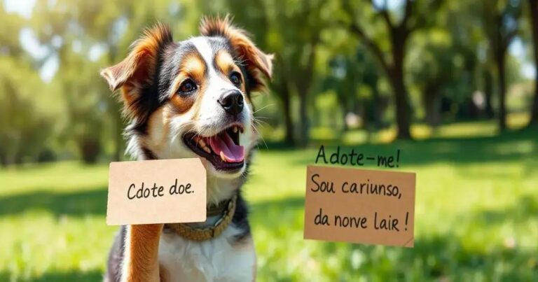 como fazer um anuncio de doação de cachorro