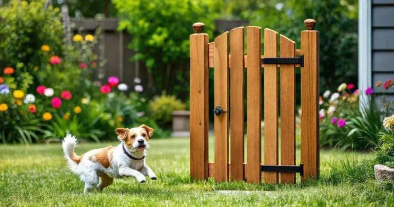 como fazer um portão de madeira para cachorro