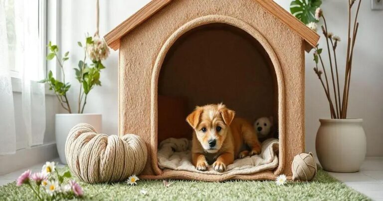 como fazer casinha de cachorro com garrafa pet