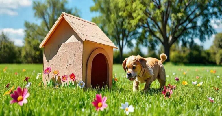 como fazer casinha de papelão de cachorro