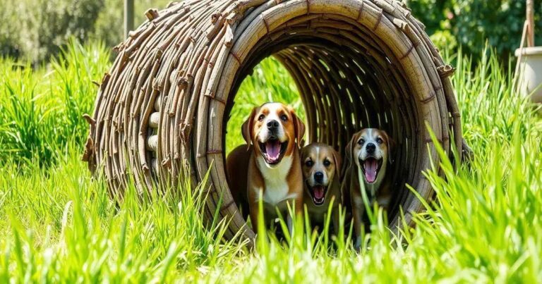 como fazer um tunel para cachorro